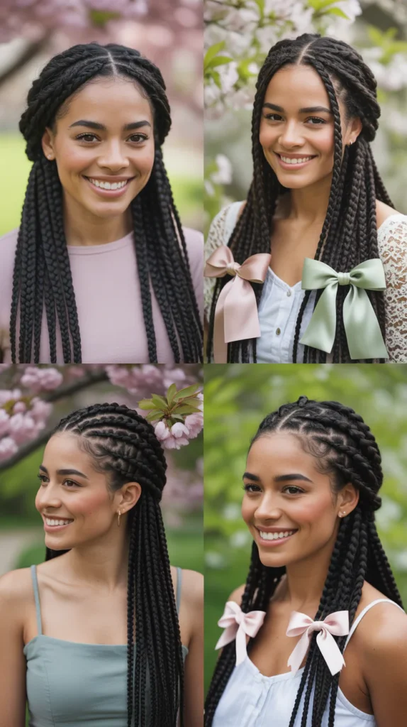 French Braid with Natural Hair