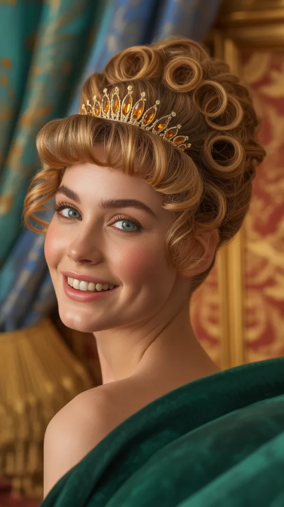 The Penelope Featherington Bold Curls and Tiara Look