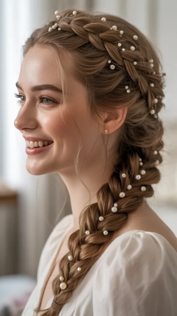 Loose Chignon with Tendrils