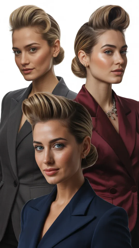 Half-Up Sleek Pompadour