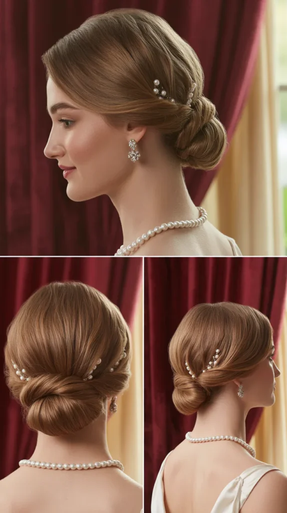 Twisted Chignon with Accessories