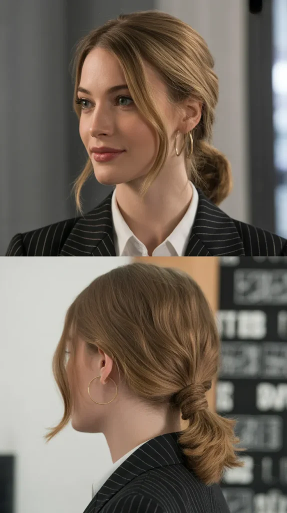 Low Ponytail with a Twist