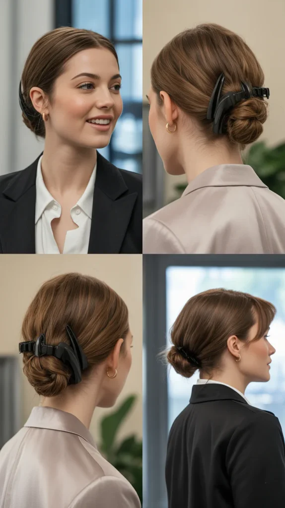 The Classic French Twist Claw Clip Updo