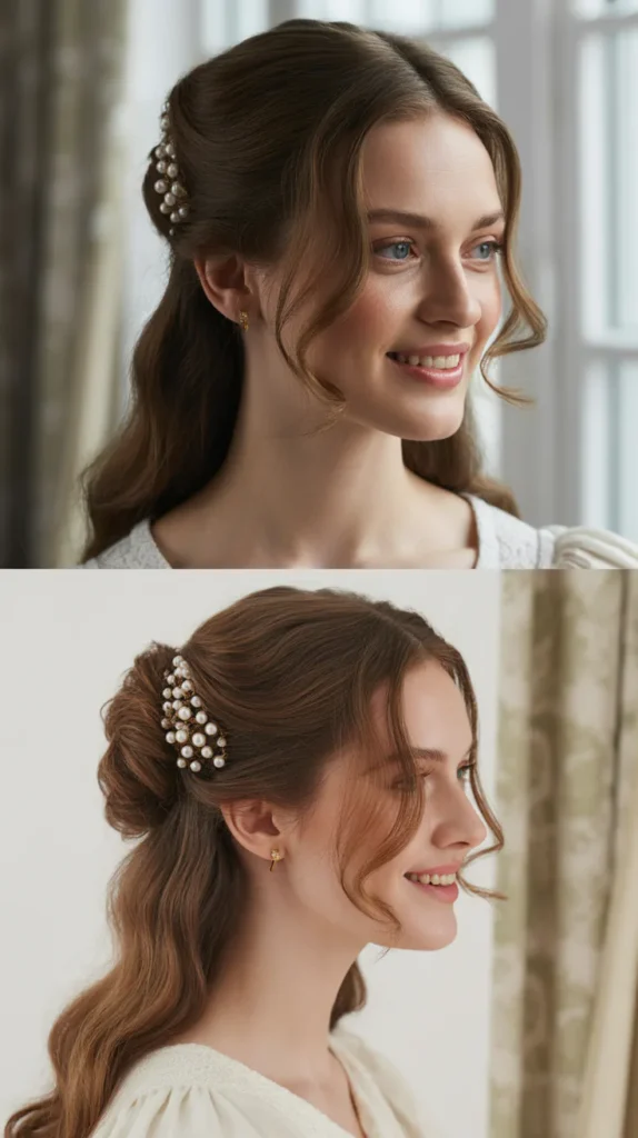 Classic Regency Half-Up Half-Down