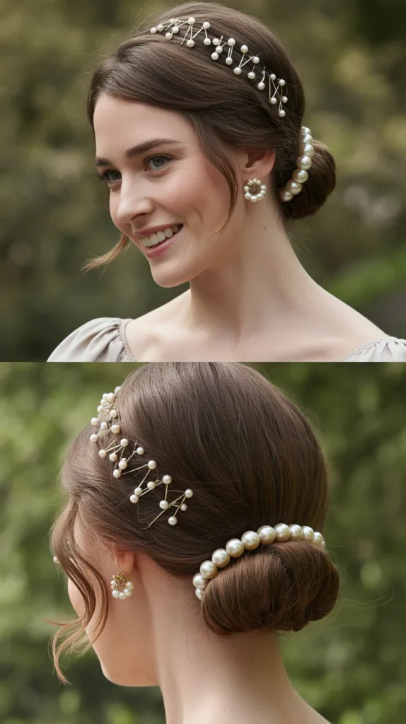 Pearl-Adorned Chignon