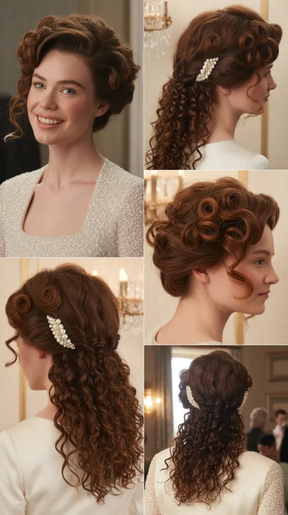 Cascading Curl Updo