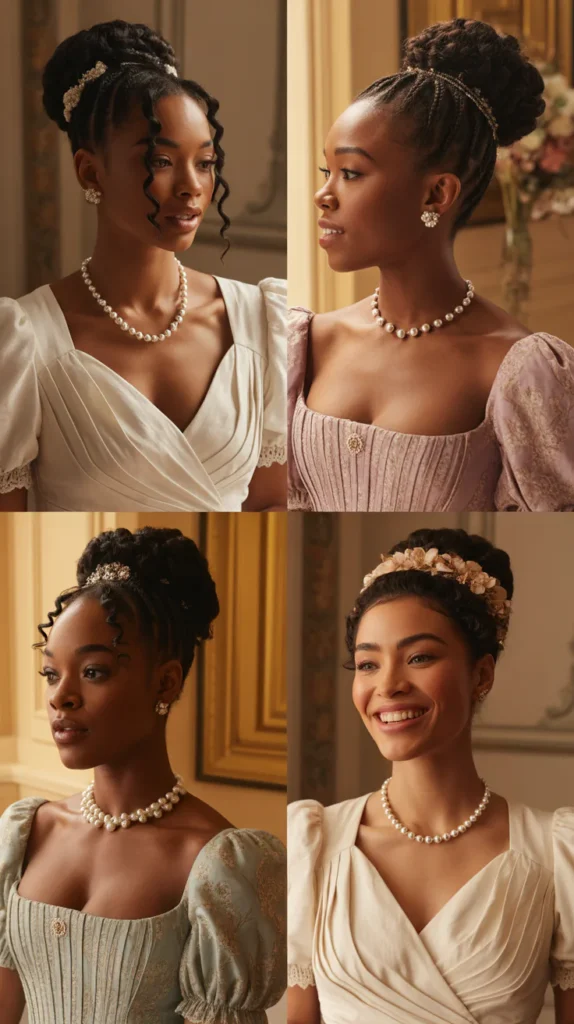 Regency-Era Box Braid Updo