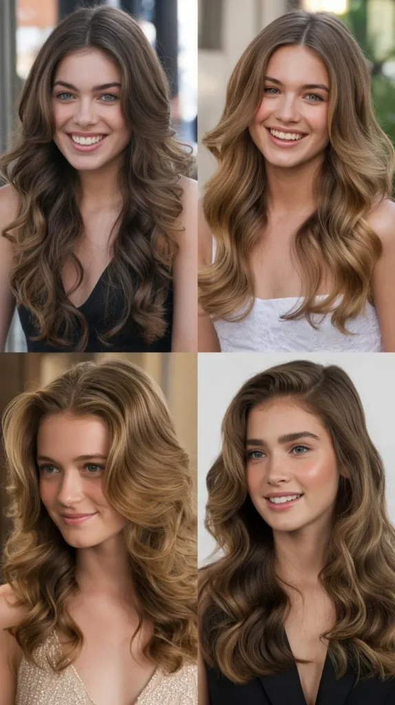 Beach Waves with a Center Part