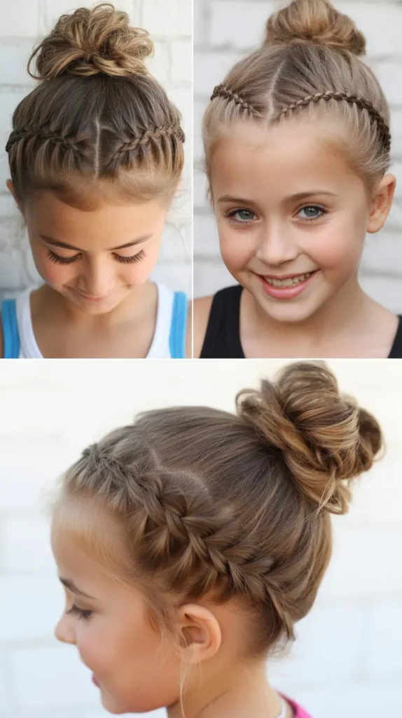 Messy Bun with Braided Detail