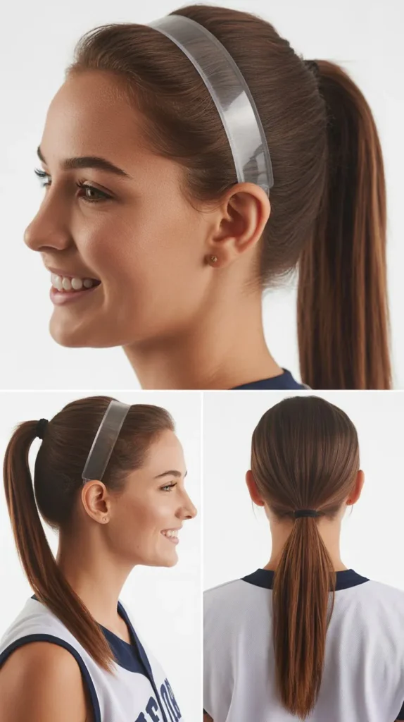 Sleek Straight Ponytail with a Flat Iron