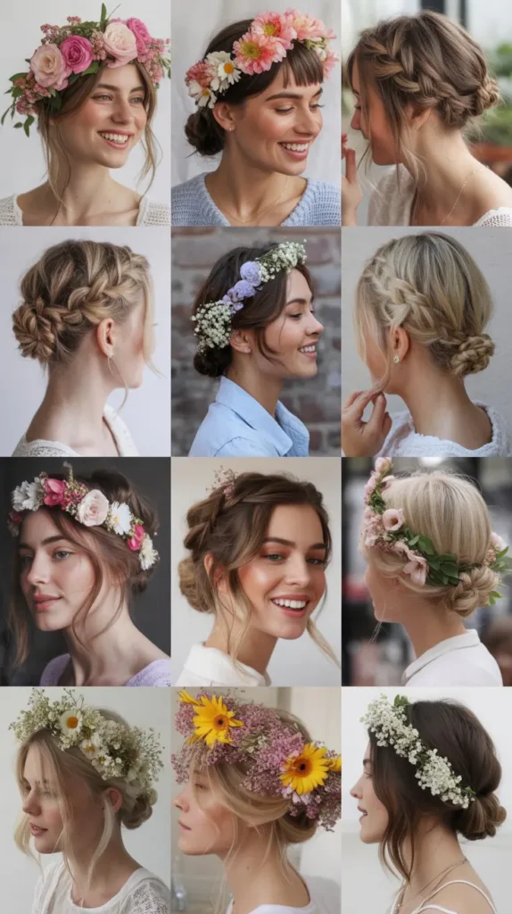 Floral Crown Updo