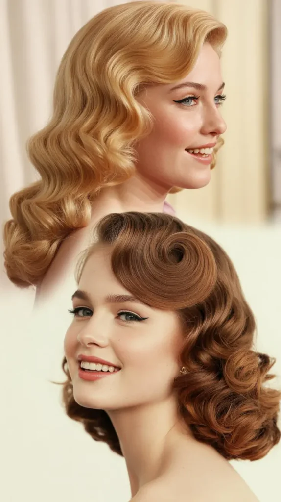 Vintage Hollywood Waves