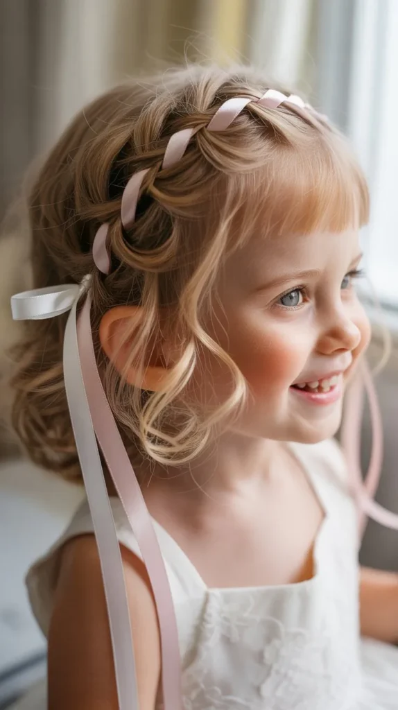 Short Hair with Ribbon Weave