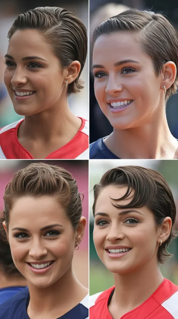 Short Wet Look Style