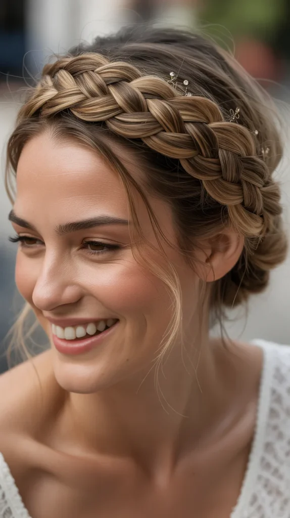Braided Crown Headband Style