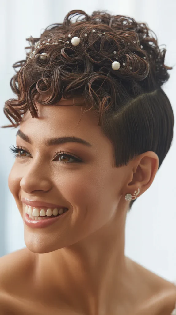  Curly Faux Hawk Bridal Style