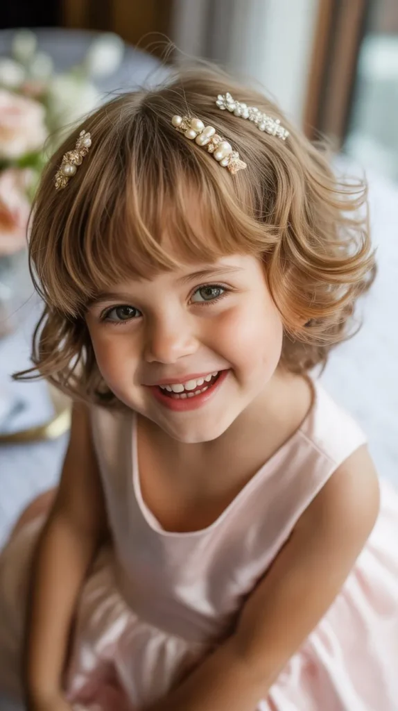 Short Shag with Decorative Clips
