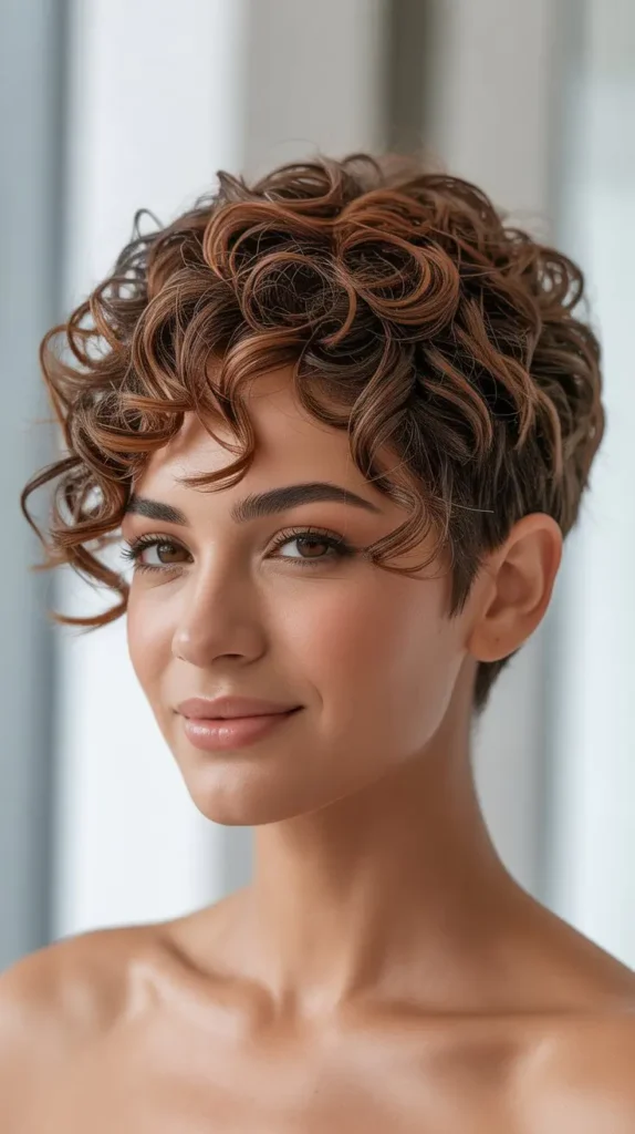 Short Curly Pixie