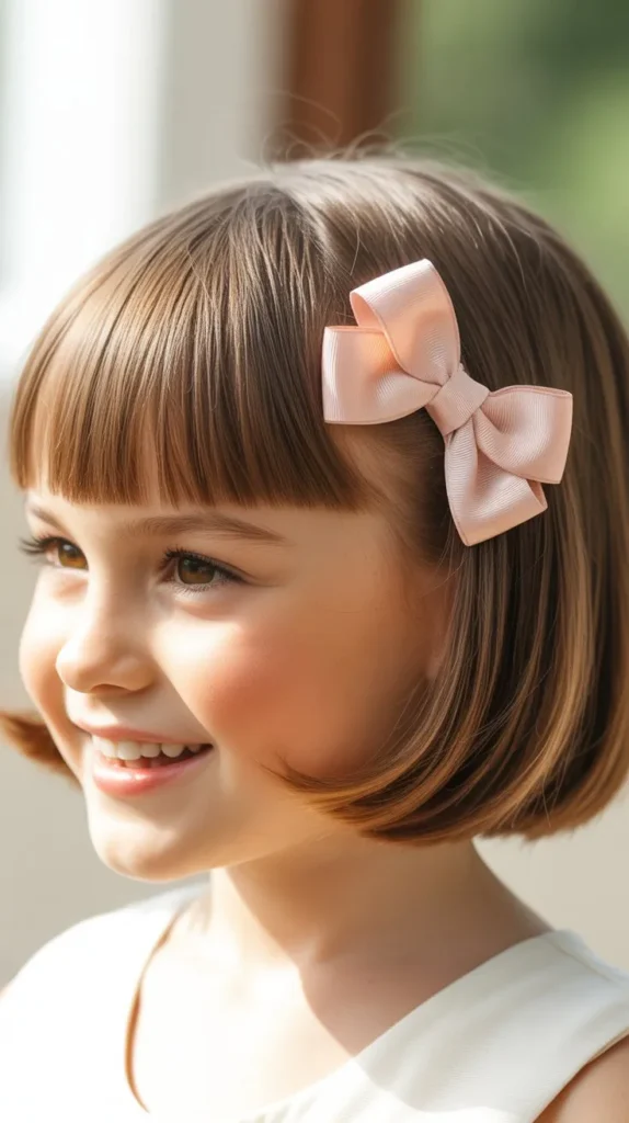 Classic Pageboy with Bow Clip