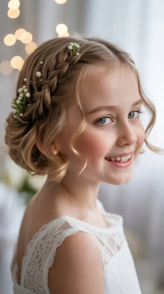 Short Hair with Side Braid