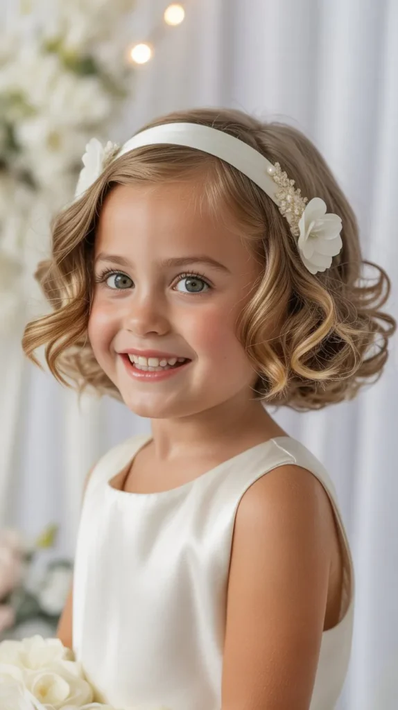 Short Curly Bob with Headband