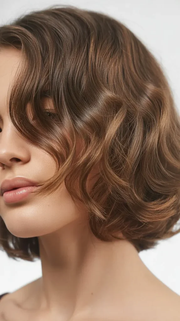 Soft Textured Bob with Loose Waves