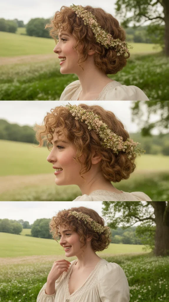 Braided Side Piece with Loose Curls