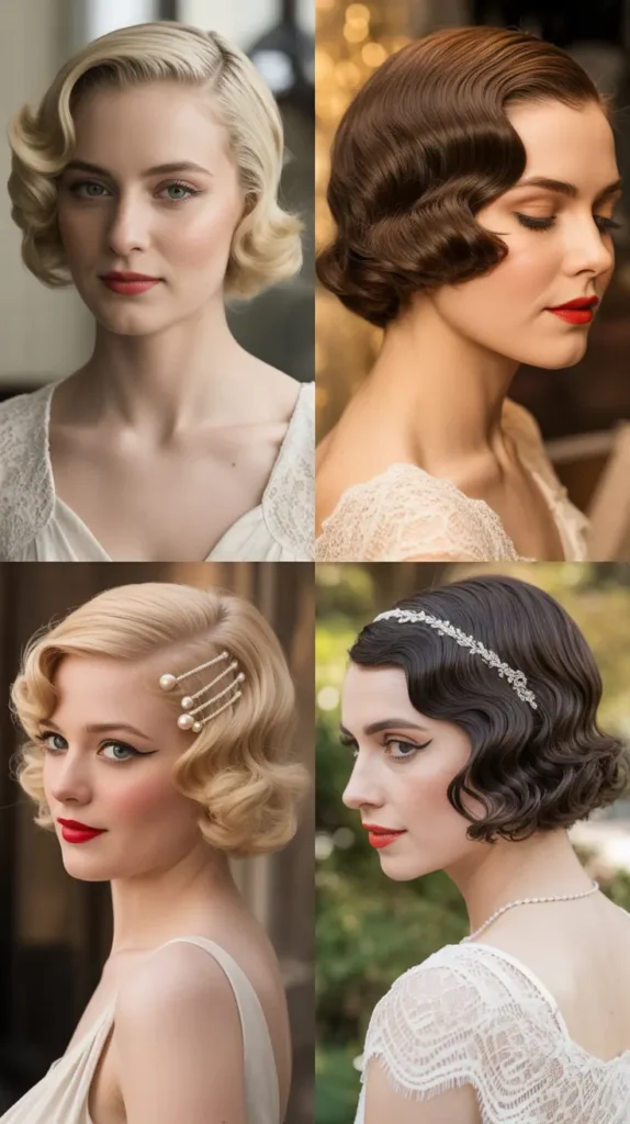 Vintage Finger Waves Bob