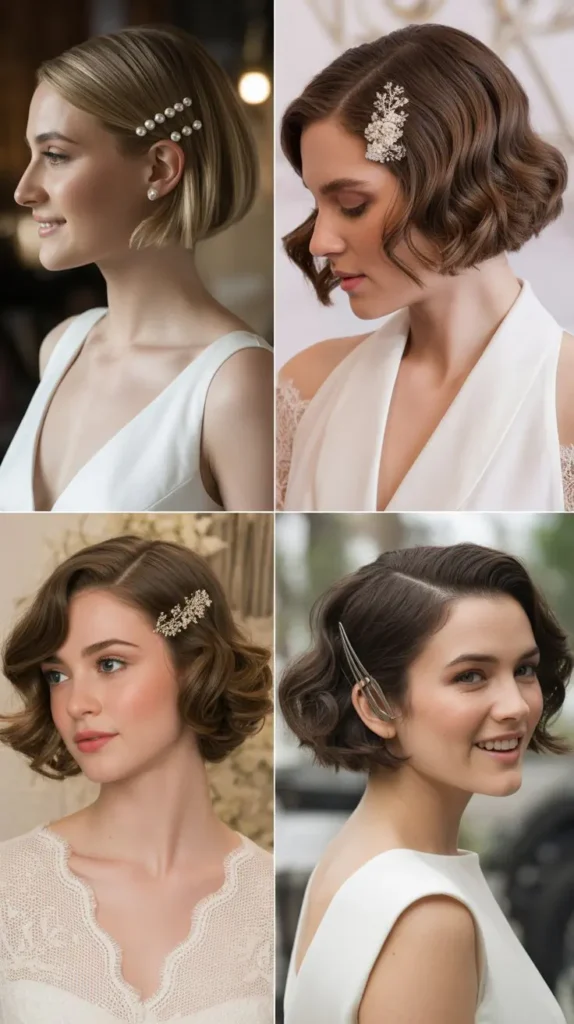 Side-Parted Textured Bob