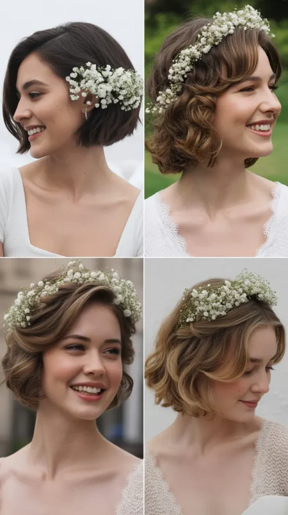 Bob with Baby’s Breath Flowers