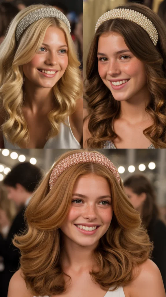 Embellished Headband With Blowout