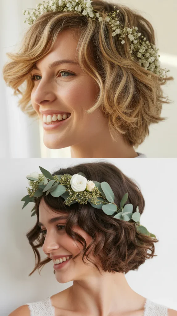 Short Shag Bridal Look