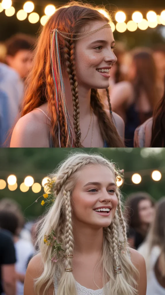  Boho Festival Braid With Accessories