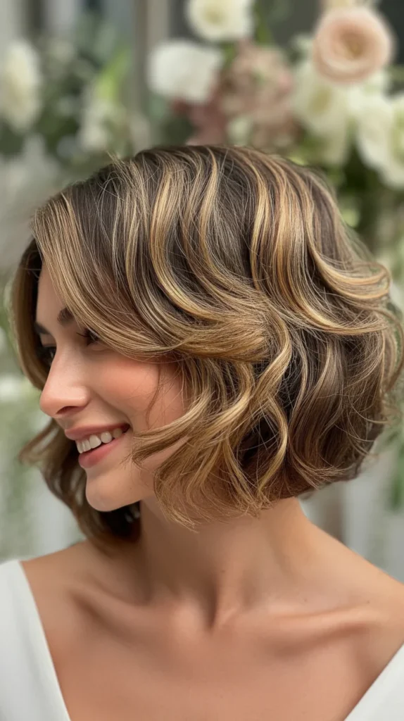 Textured Bob with Highlights