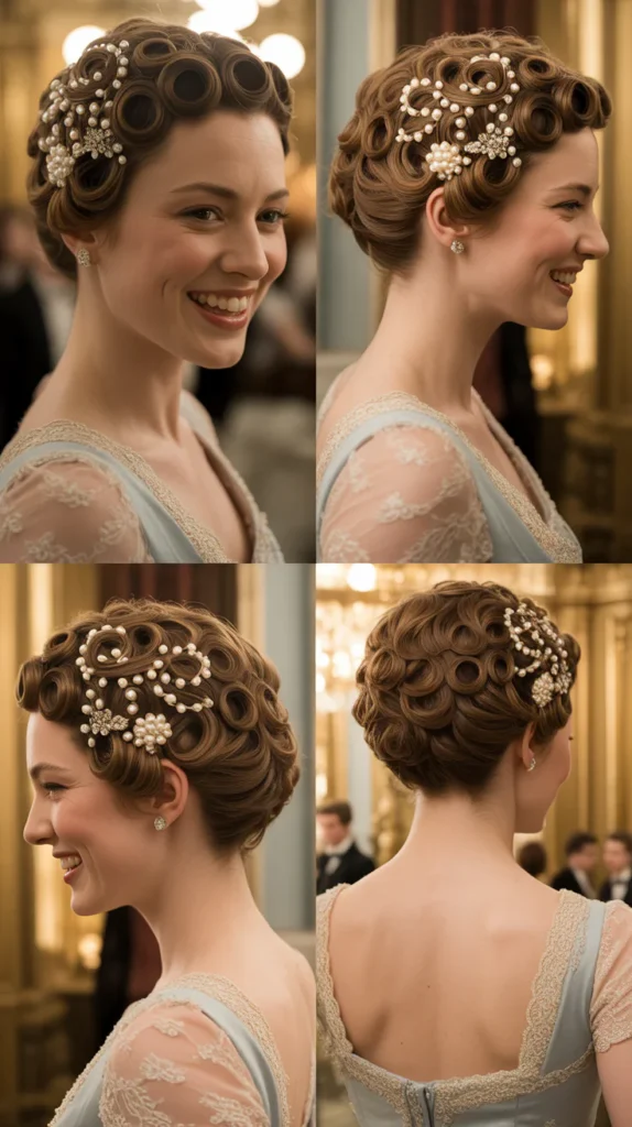  Looped Pin Curl Updo