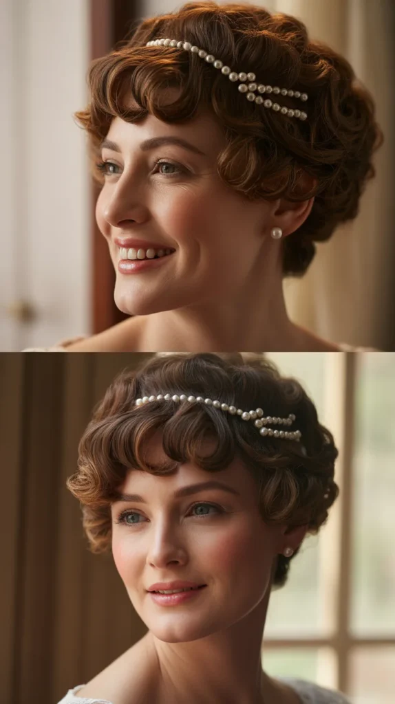 Embellished Headband Updo