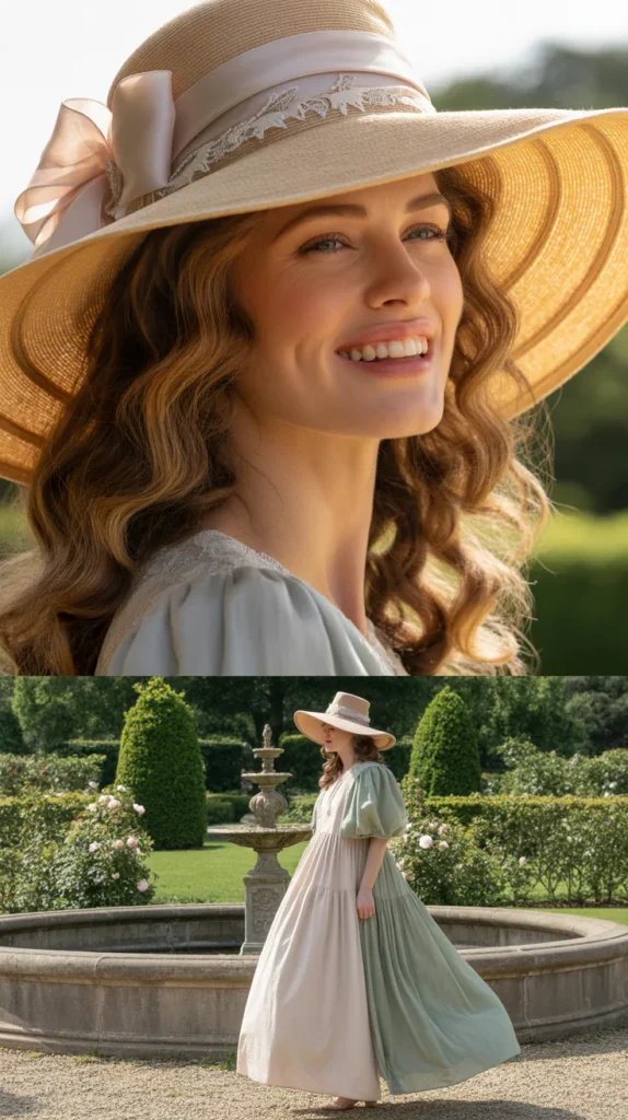 Voluminous Waves with an Oversized Picture Hat