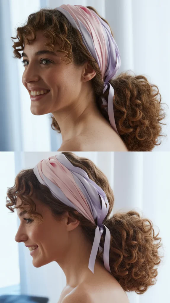 Ribbon-Wrapped Ponytail