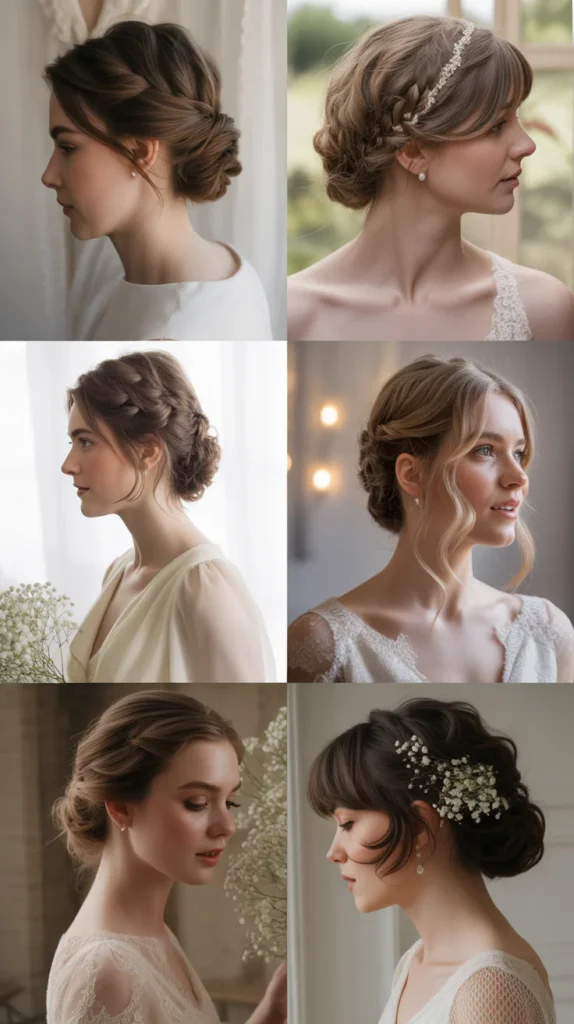 Romantic Short Updo Illusion