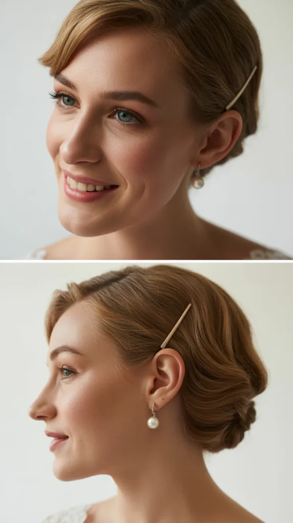 Tucked Behind Ear Style