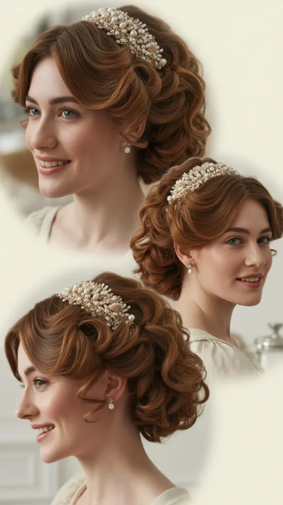 Curls Adorned with a Jeweled Comb