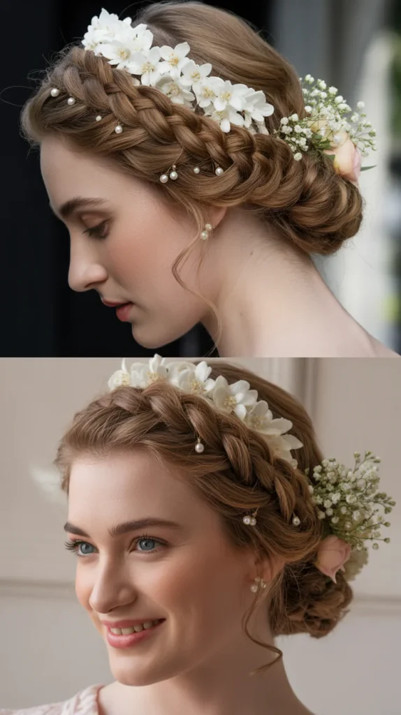 Braided Crown Updo
