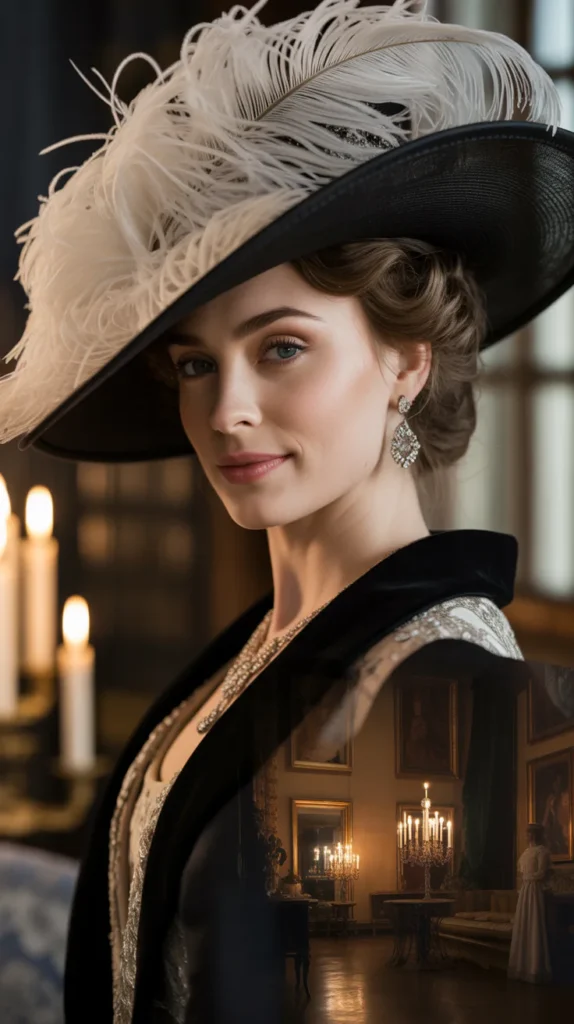 Swept-Back Waves with a Dramatic Black Hat