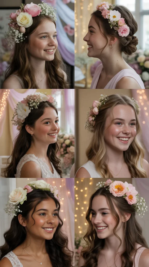  Floral Embellished Updo