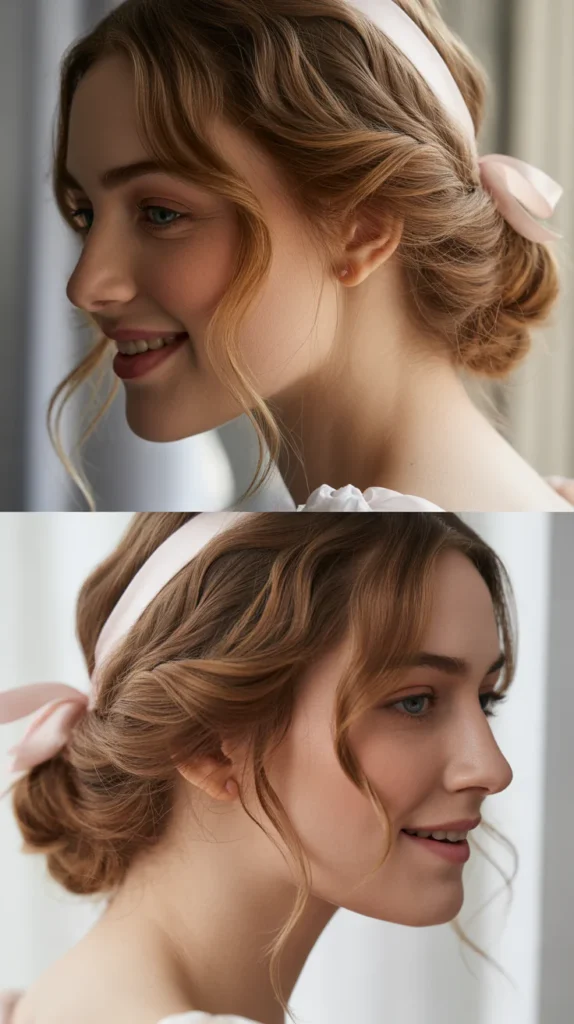 Soft Waves with Ribbon Tie