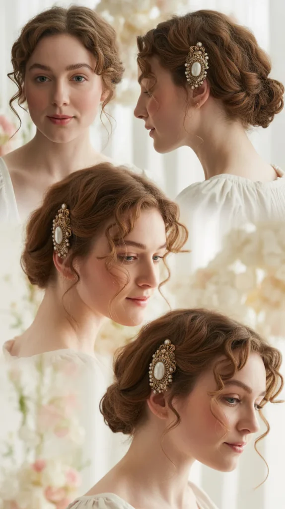 Romantically Undone Curly Bun