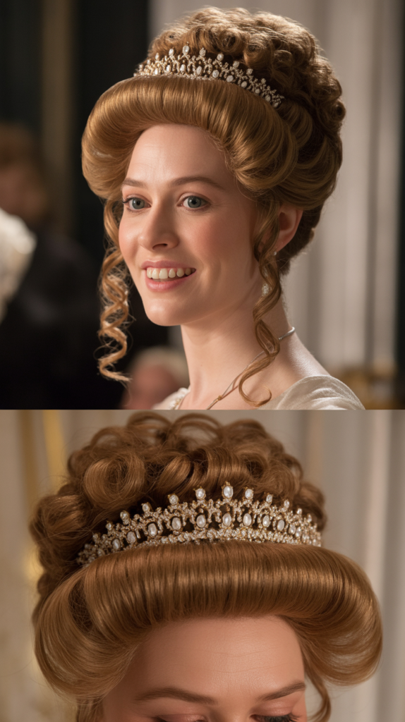 Dramatic Swept-Up Curls