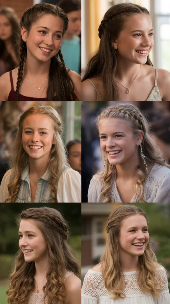 Braided Half-Up Half-Down Style