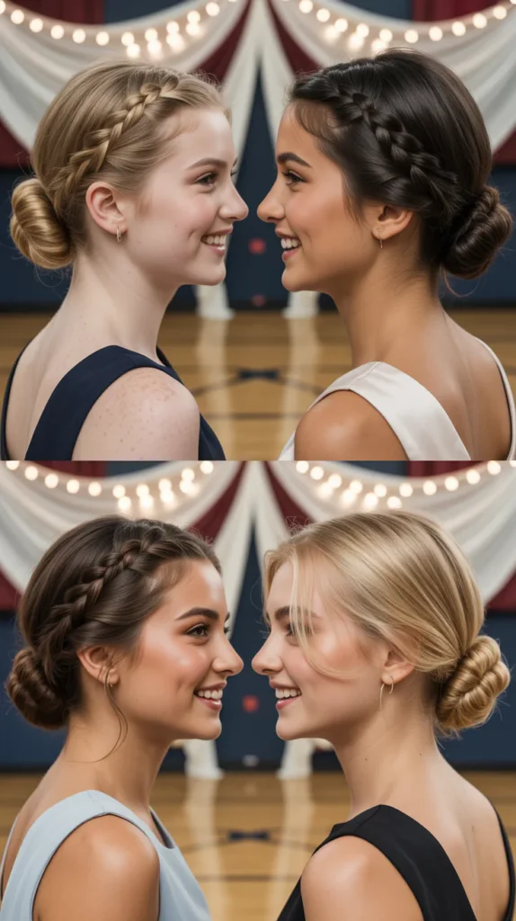 Classic Low Bun With Twisted Details