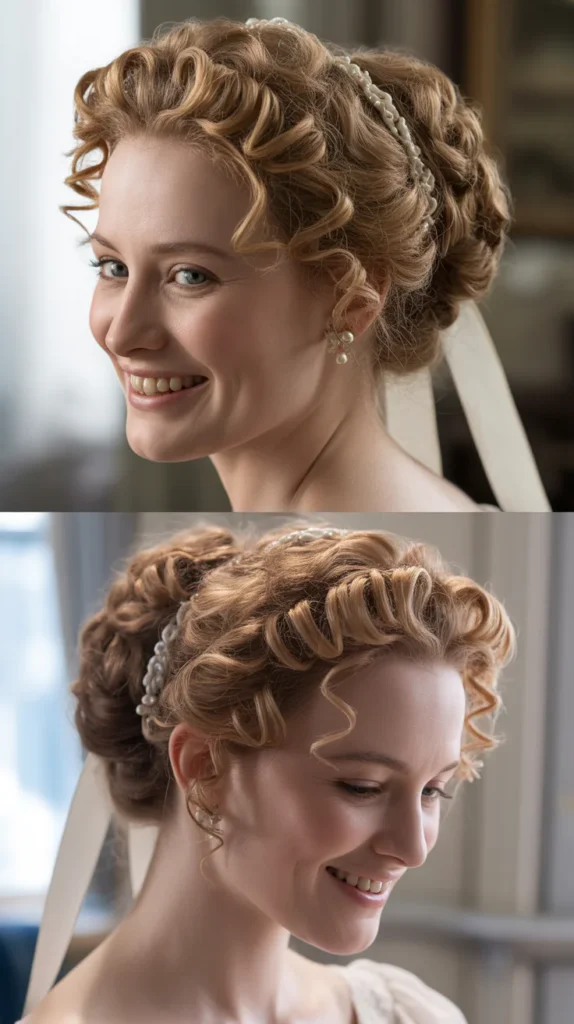 Twisted Updo with Loose Tendrils